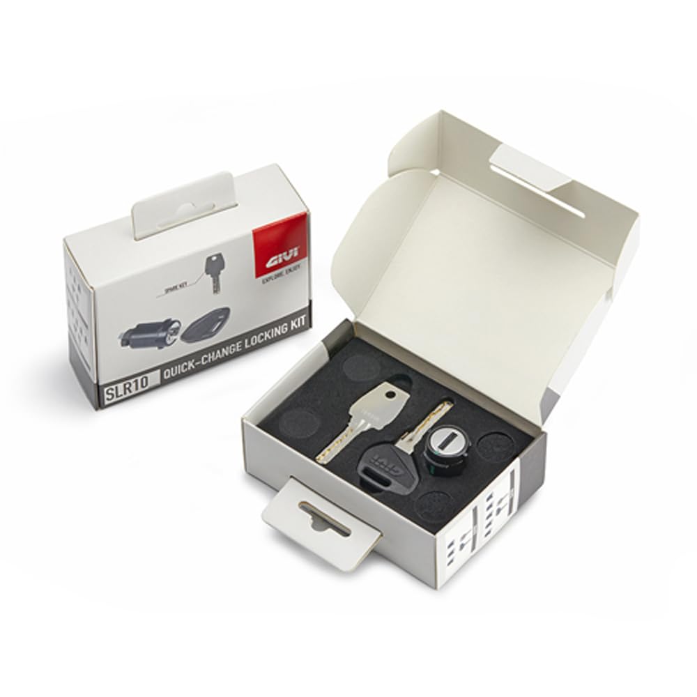 Kit Serratura di Sicurezza Smart SLR101, con Chiave Logo, Chiave di Riserva e Nottolino Cifrato