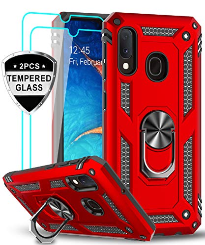 LeYi Samsung Galaxy A20/ A30 Case with Tempered Glass Screen Protector, [Military Grade]