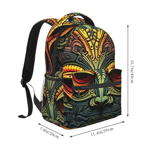 Casual Backpack for Women Men Tribal Style Lightweight Daypack Large Capacity Nurse Bag2