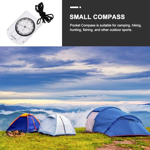 Set de 4 brújulas portátiles para camping y senderismo miniatura 6