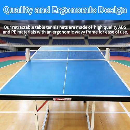 Nolvireth Retractable Ping-Pong Net, Portable Ping-Pong Net with Adjustable Clamps, for Home, Office, Kitchen or Outdoor Play - Image 6