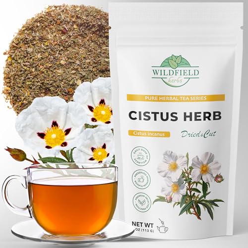 Image of 4 oz. Cistus Tea Cistus Incanus Tea Herbal (Cistus L.) - 113g Herb Creticus