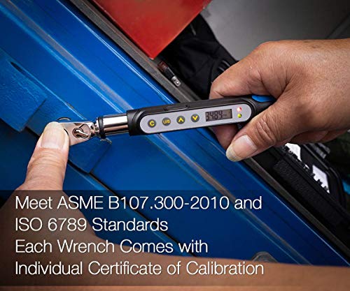 Summit Tools Bit-Head Digital Torque Wrench, 1/4 Inch Drive Adapter, 0.74-14.75 Ft-Lbs Range, Set Target Torque, Led And Buzzer, Compact Size, Calibrated (Bme2-020Bn) #TOP4