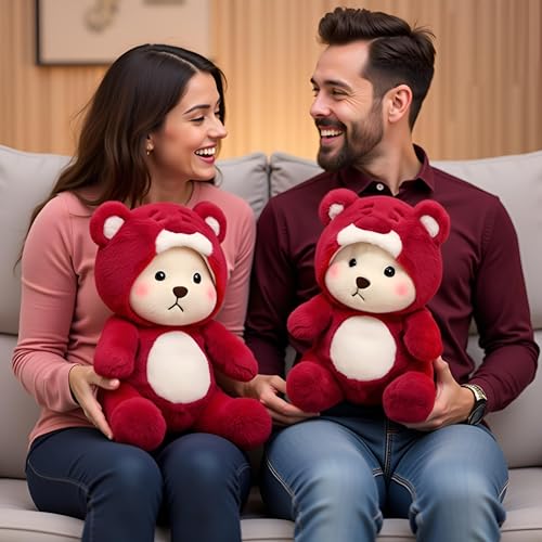 Image of Ryttir Large Teddy Bear Plush - 15.7 inchExtra Soft Bear Stuffed Animal Hugging Pillow with Rotund Belly,Safety Nursery Decor & Sensory Comfort,Cuddle Companion for Kids(Christmas Gender Neutral Gift)