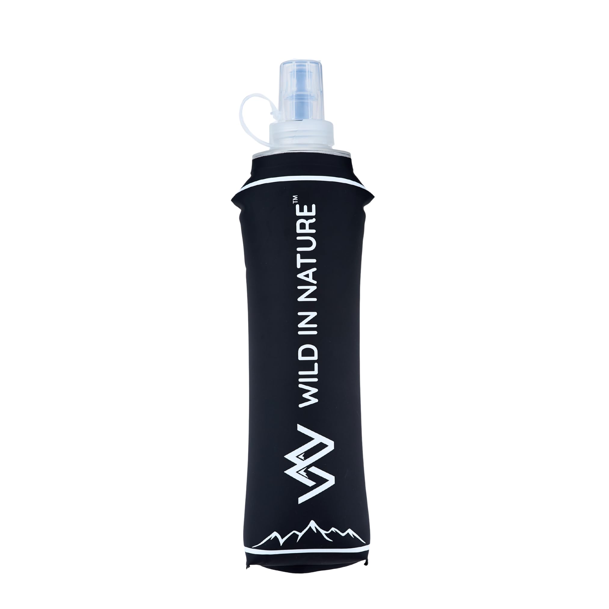 Wild In Nature 500ml Collapsible Water Bottle – BPA-Free, Leak-Proof, Lightweight Foldable Sport Bottle for Running, Hiking, Travel, Gym