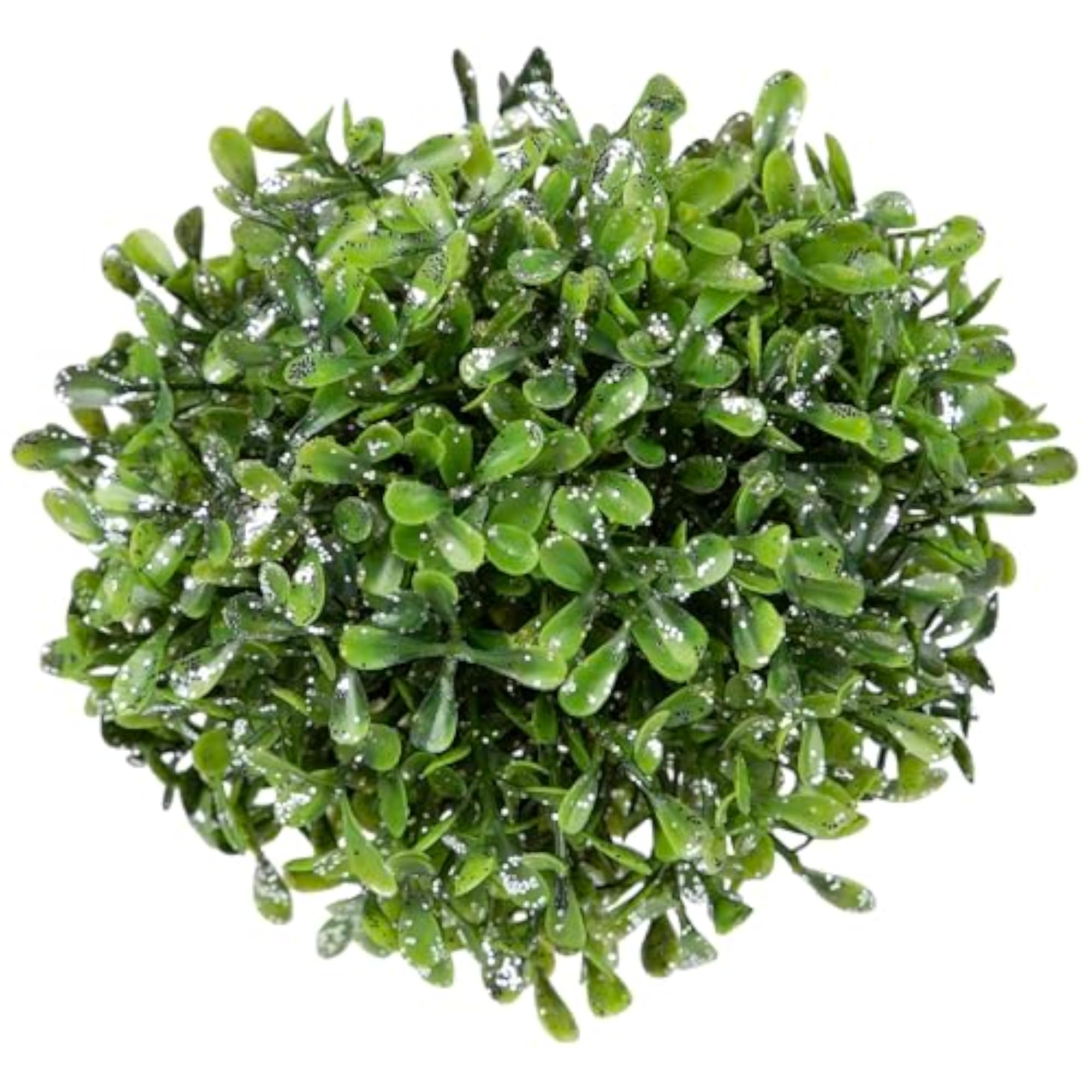 Pine & Sparkling Silver Decorative Grass Ball