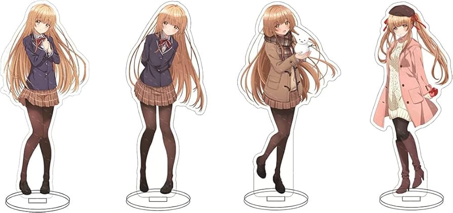 お隣の天使様 アクスタキーホルダー 椎名真昼 描きおろしイラスト TVアニメ「お隣の天使様にいつの間にか駄目人間にされていた件