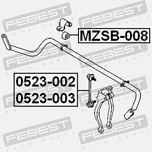 Front Left Stabilizer Link/Sway Bar Link Febest 0523-003 Oem Gj6A-34-170A #TOP1