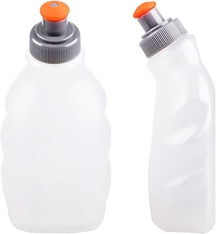 TRIWONDER Running Water Bottle Leakproof Small Hydration Flask for Sports Hiking Cycling, Fits Vest Pack Belt (PP - 250ml - 2 Pack)
