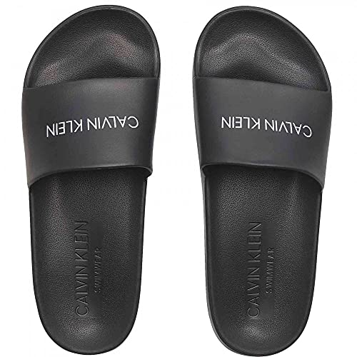 black calvin klein sliders size 6