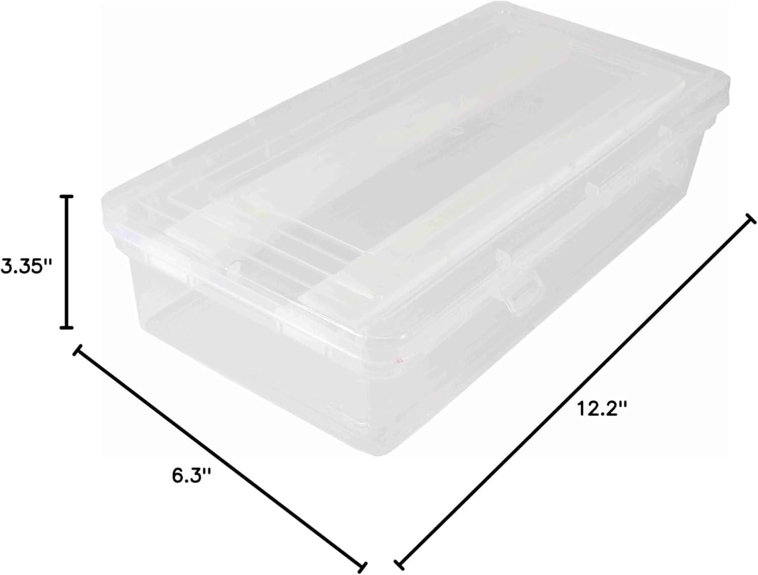Clear Plastic Bangle Storage Box with 2 Rod Partitions, Transparent Jewelry Organizer for Bangles, Bracelets, Travel-Friendly Chudi Box
