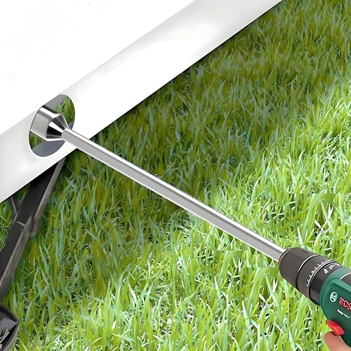 Double Dragon 30cm Caravan Corner Steady Jack Leg Winder Drill Adaptor Attachment - 19mm Caravan Stand Jack Extension Socket Adapter 19mm Socket 30cm Hexagonal Shaft For caravans and mobile homes
