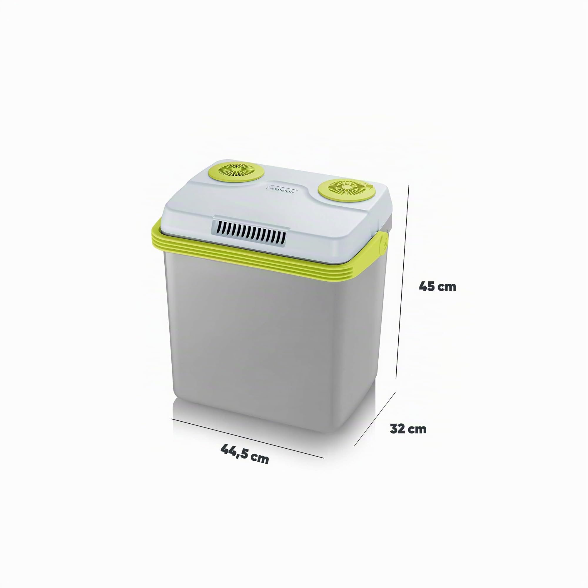 Severin TKB 2925 - Nevera portátil eléctrica con conexión USB, capacidad de 25 l, potencia 58 W, color gris verde