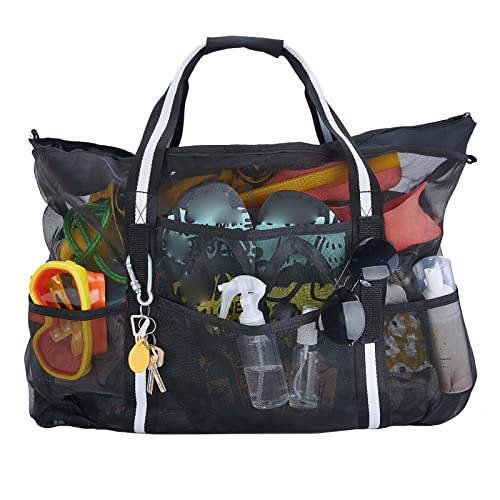 Sac à jouets de plage grand format et sac de courses pliable - 5