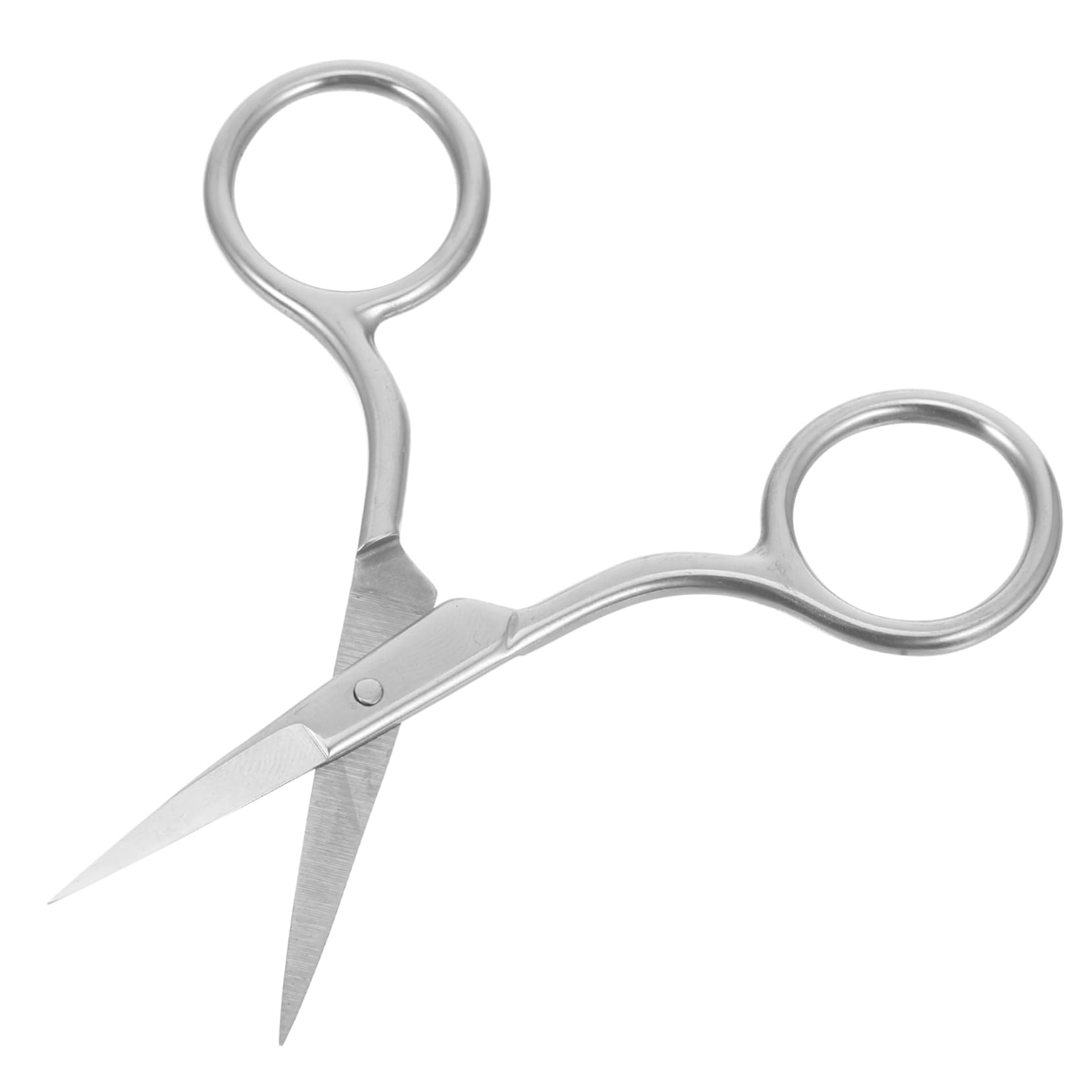 Ipetboom Professional-grade Scissors for Eyebrow Trimming Precision Stainless Steel Tool for Beauty Grooming