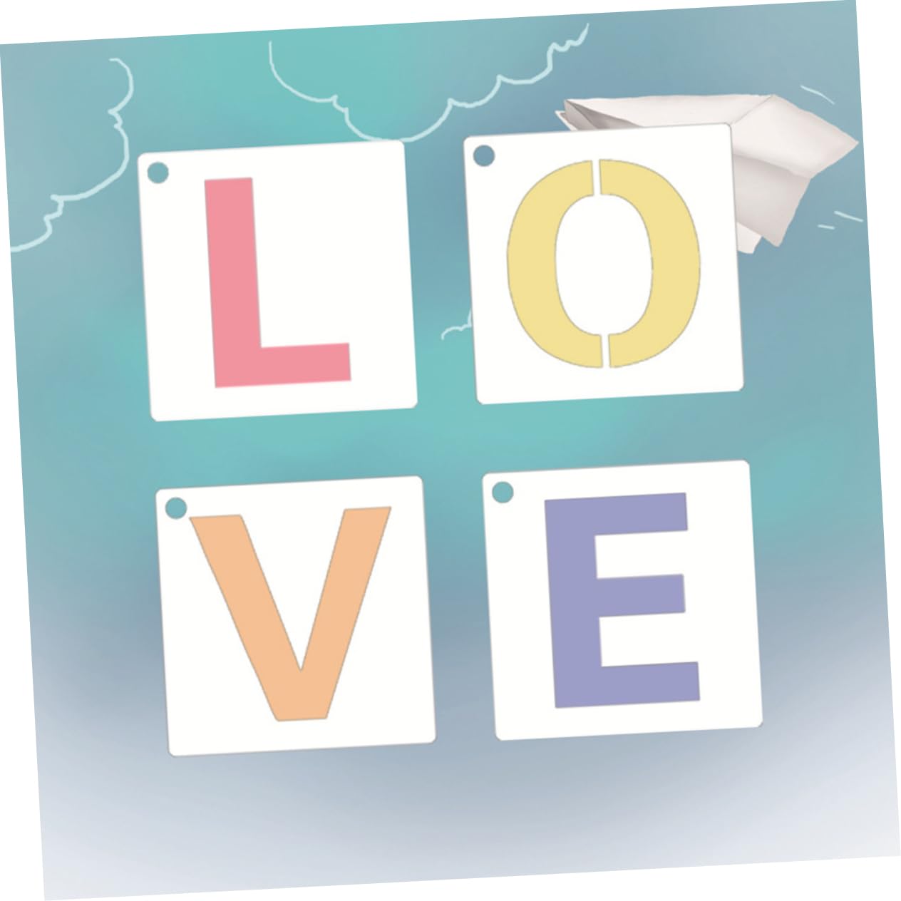 STOBOK 160piezas Plantillas De Letras y Números Para Manualidades y Dibujo Plantillas Reutilizables De Símbolos Decoración De Álbumes y Tarjetas Para Pintura Muebles y Paredes