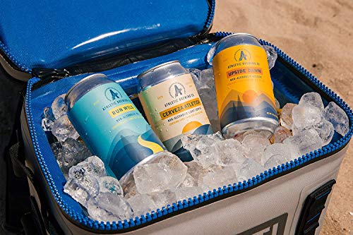 Athletic Brewing Company Craft NA - 12 Pack x 12 Fl Oz Cans - Upside Dawn Craft Golden - Low-Calorie, Award Winning - Subtle Aromas with Floral and Earthy Notes