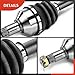 A-Premium Pair (2) Rear CV Axle Shaft Assembly Compatible with Arctic Cat Models - Wildcat Sport 700 2015-2017 & Textron Off Road Wildcat Sport 2019, Wildcat Sport 700 2018 - Left and Right