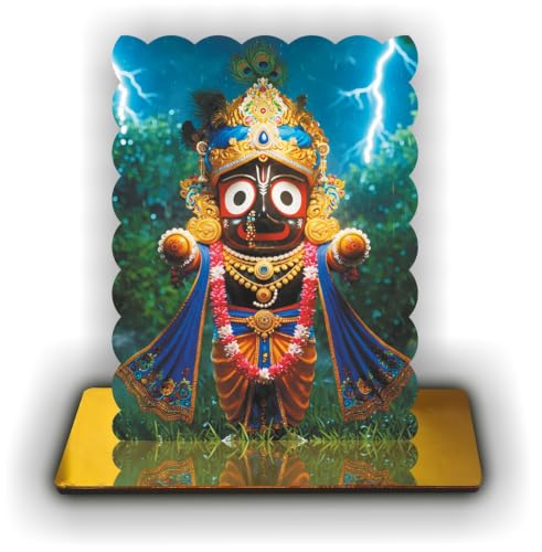 Image of Premium Spiritual Jagannath Photo Frame with Golden Acrylic Base (Jagannath 10)