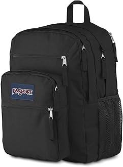 JanSport Laptop Backpack - Computer Bag with 2 Compartments, Ergonomic Shoulder Straps, 15” Laptop Sleeve, Haul Handle - Black