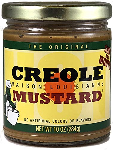 CREOLE MUSTARD - All Natural Gourmet Creole Ground Mustard, Fat Free and Mildly Spicy Mustard, Maison Louisianne Shut-My-Mouth Mustard, 10oz image 5