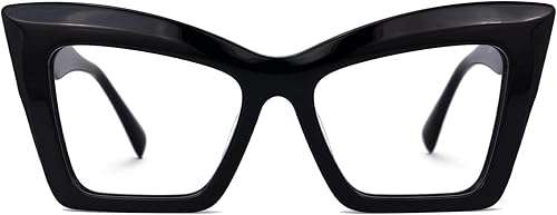 Zeelool Marco de lentes de ojo de gato para mujer con lente transparente sin receta Boland ZJGA939170, Zjga939170