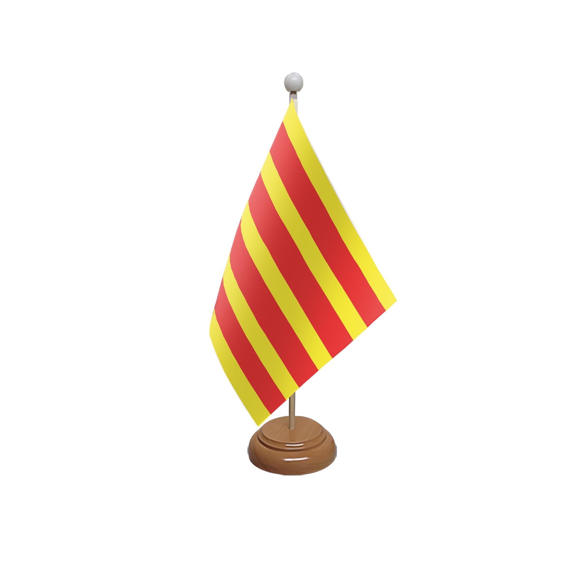 Flagtex Catalonia Wooden Table Flag With Wooden Base