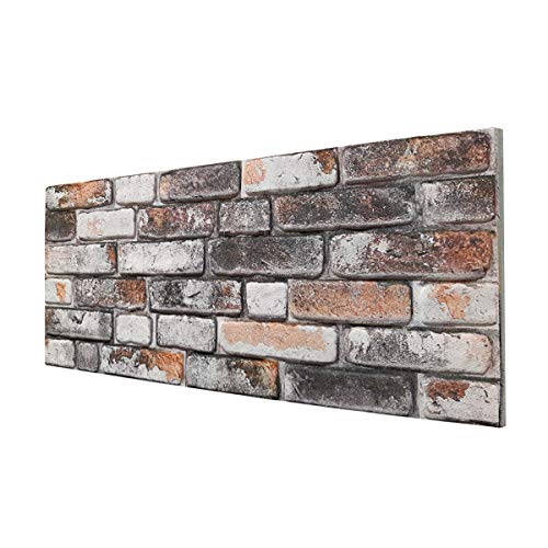 URBAN BRICK - Panel de imitación de ladrillo de EPS resinado, tamaño 100 x 50 cm, grosor 2 cm