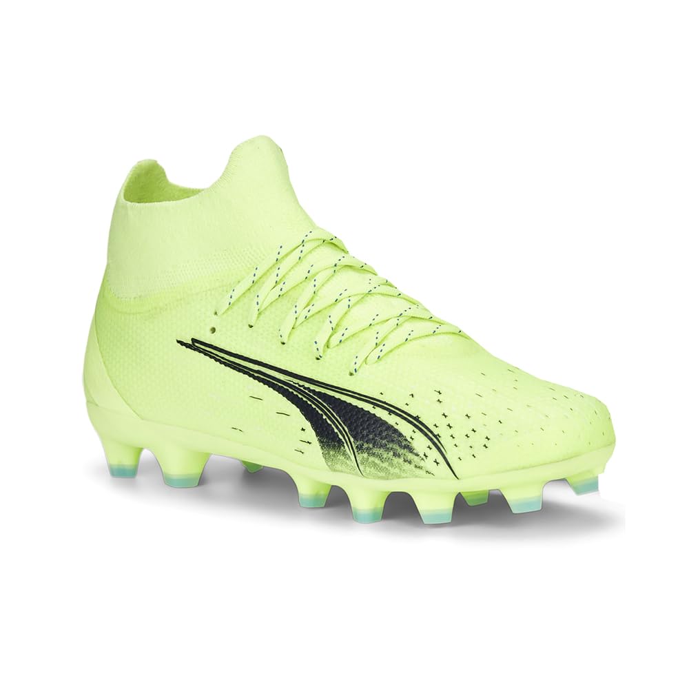 PUMA - Juniors Ultra Pro Fg/Ag Shoes, Size: 1 M US Little Kid, Color: Fizzy Light/Parisian Night/Blue Glimmer