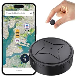 GPS Tracker for Vehicles, Strong Magnetic Car Vehicle Tracking Anti-Lost, No Monthly Fee, No Subscription, Multi-Function GPS Mini Locator with Free App, 2024 Upgraded (MCH-C3)