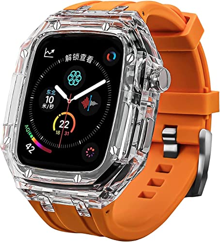 Coque silicone Apple Watch 45/44mm JDIME transparente