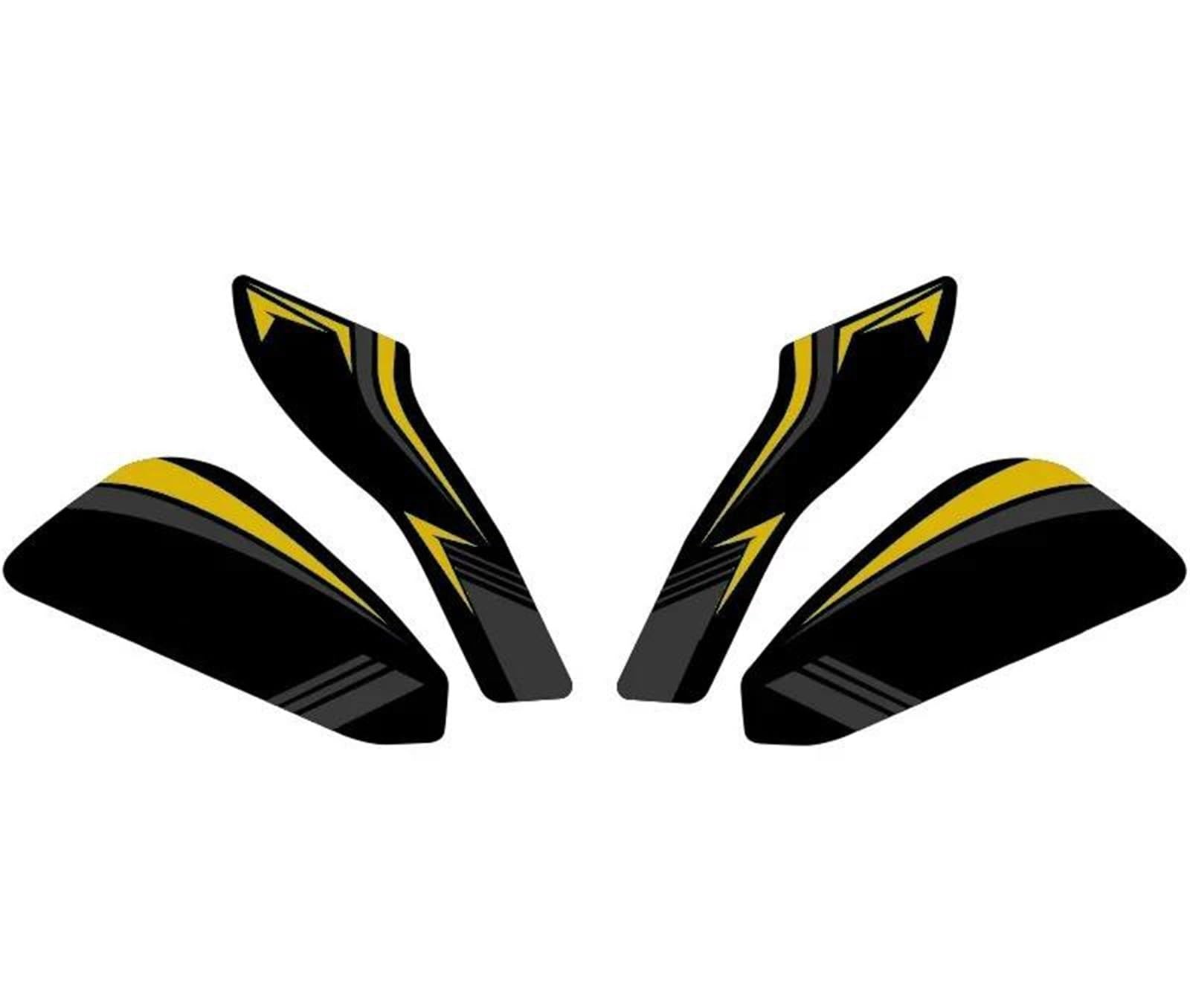 Protector de tanque para motocicleta H2SX pegatina diseño Gold 4