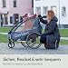 Qeridoo QUPA 1 Blue | Fahrradanhänger 1 Kind | Kinder Fahrradanhänger mit Blattfederung & Handparkbremse | Jogger Kinderwagen | Kinderfahrradanhänger | Kinderbuggy | Fahrrad Anhänger Kinder