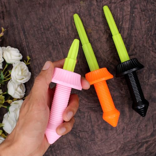 Image of KYNA Colorful Folding Talwar | Expandable Sword Toy | Stress Releif Fun Toys for Kids Boys and Girls Best Birthday Gift for Childrens (Pack of 1)