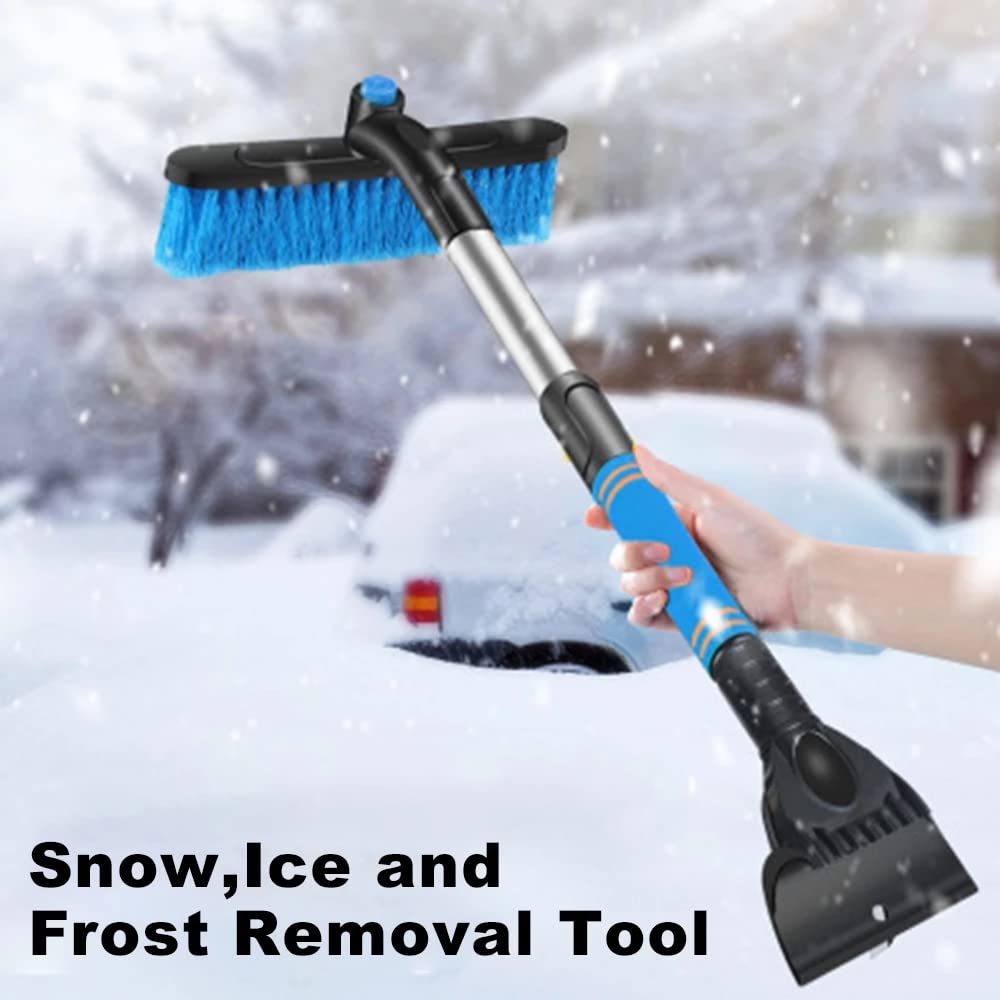 Wintermaschine Ausziehbare Autoreinigung Eiskratzer Schneeschaufel Auto Windschutzscheibe Schneebürste Mit Ergonomischem Schaumstoffgriff Abnehmbar