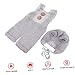 BESTYASH 1set Fashionable Elastic Suspenders Matching Bear Hat Breathable Knitted Romper for Newborn Photography Soft -friendly Material Cute Visual Effect Outfit