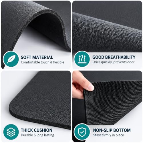Image of Dish Drying Mat for Kitchen, 40 x 60 cm Large Water Absorbing Mat