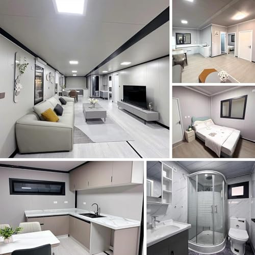 Modern Prefabricated Portable 40ft Foldable Expandable Container Houses to Live In for Adults Prefab Mobile Tiny Homes for Sale with 2 3 Bedrooms 1 Fully Equipped Bathroom Kitchen, Mobile Modular Home - Image 6