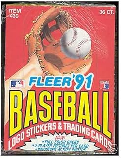 1991 Fleer Baseball Wax Pack Box Card Set FACTORY SEALED