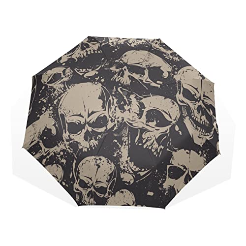 Parapluie de voyage rétro à motif pour affronter la pluie