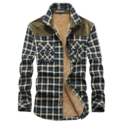 Veste thermique homme en flanelle douce et isolation polaire premium