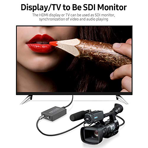 Yongluo Conversor Micro SDI NK-M008 SDI para HDMI/SDI para SDI 2 Saída de rotas Mini HD 1080P Conver