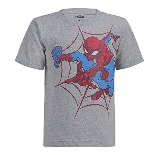 Marvel Spiderman Boys T-Shirt, Hooded T-Shirt and Shorts Set for Toddler and Little Kids - Image 4