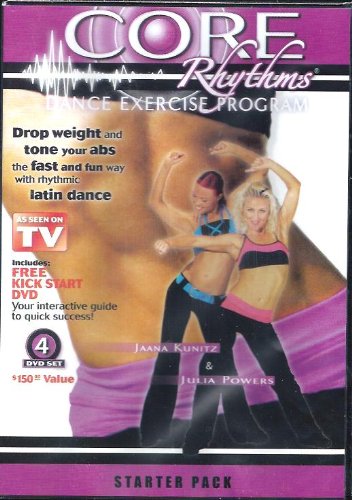 Core Rhythms Dance Exercise Program Starter Package 4-DVD Set