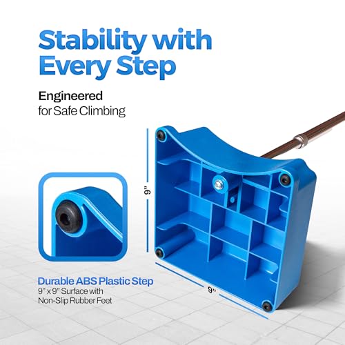 EZ-Step Stair Climbing Assist Cane – Stair Lift for Seniors, Mobile Stairlift, Half Step for Seniors, Portable Stair Lift for Elderly (Aluminum)