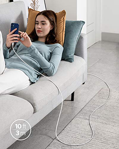 Image of Anker USB C to Lightning Cable, MFi Certified Cable for iPhone 13 Pro 12 Pro Max 12 11 X XS, Supports Power Delivery (10FT,White)