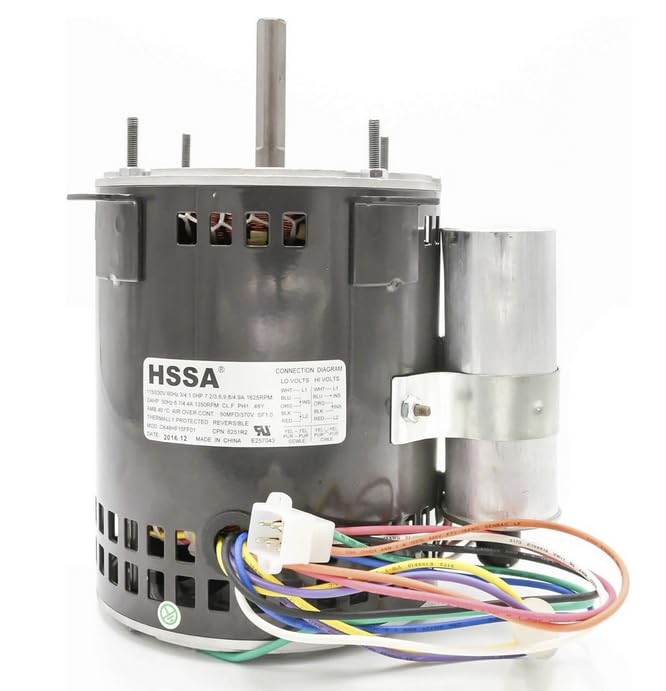 Sponsored Ad - Captive Aire Direct Drive Exhaust Fan Replacement Motor - 3/4 hp 115/1/60 & 230/1/60, 1625 RPM, with Capacitor, Side lugs, and Double Flat Shaft, Used on DU85L/DU85H/DR85L/DR85H