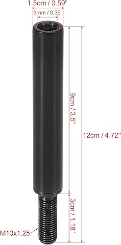 Miniatura 3 de X AUTOHAUX Pomo de palanca de cambios de coche de 3.5 pulgadas para Nissan 370Z GT-R 2009-2016 para Nissan Sentra 2010-2014 para Mitsubishi para