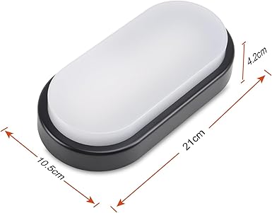 DA LIGHT da LIGHT Led-plafondlamp, 12 W, 1020 lumen, extra vlak, 42 mm, LED-lamp, IP54, spatwaterdicht, 230 V, kelderlamp voor badkamer, woonkamer, kelder, neturaal wit, 4000 K (2 stuks) photo 3