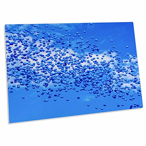 3dRose Blue Toy Balloons Desk Pad 23x16 pulg.